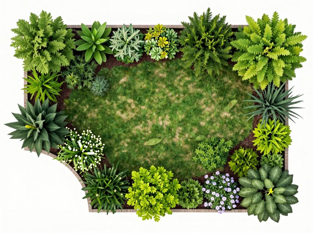 Custom green design development with plant palette and layout planning